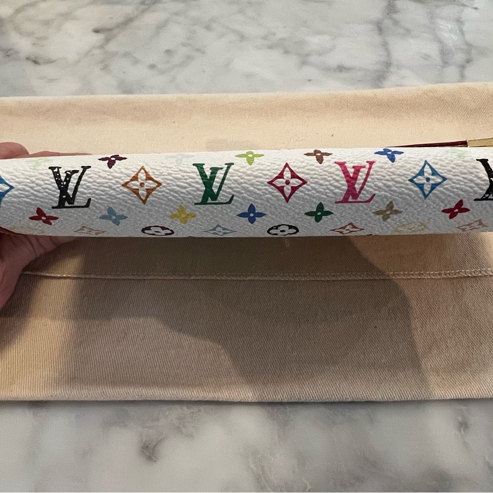 Louis Vuitton x Murakami Multicolour Monogram Porte Tresor Wallet/ WOC - Picture 7 of 12